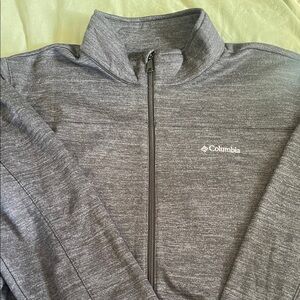 Columbia Heathered Gray Zip-Up Jacket
